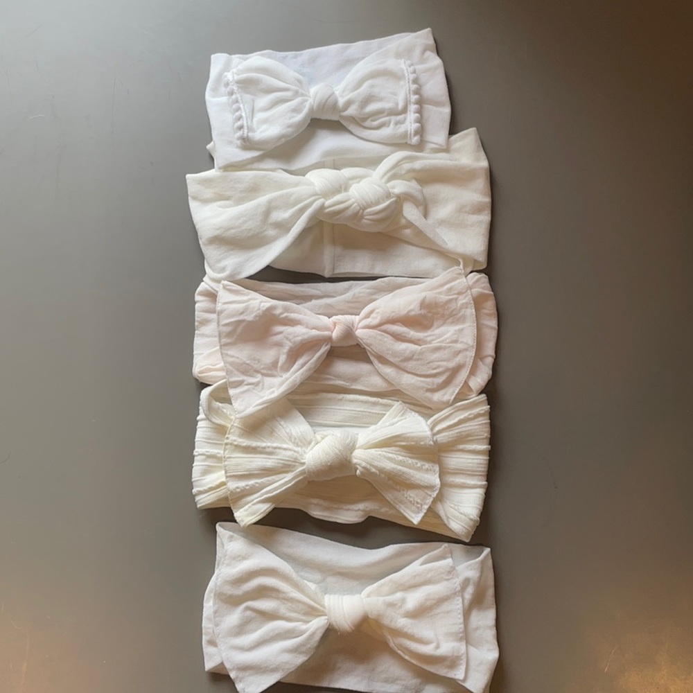 5 Baby Bling Bow Headbands